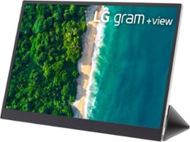LG - 16” IPS LED gram +view WQXGA Portable Monitor (USB Type C) - Silver - Front_Zoom