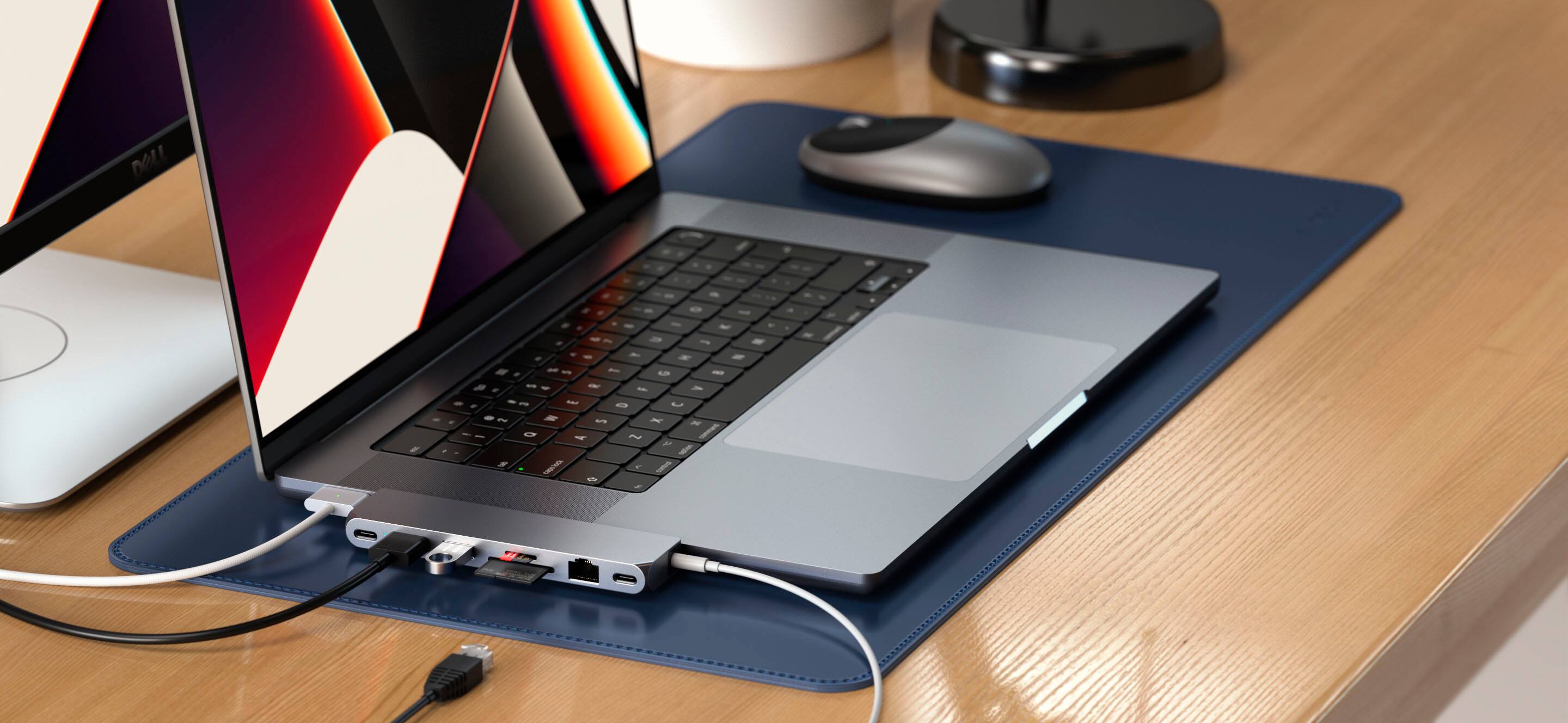 Alt View 12. Satechi - USB-C Pro Hub Max Adapter - Space Gray.