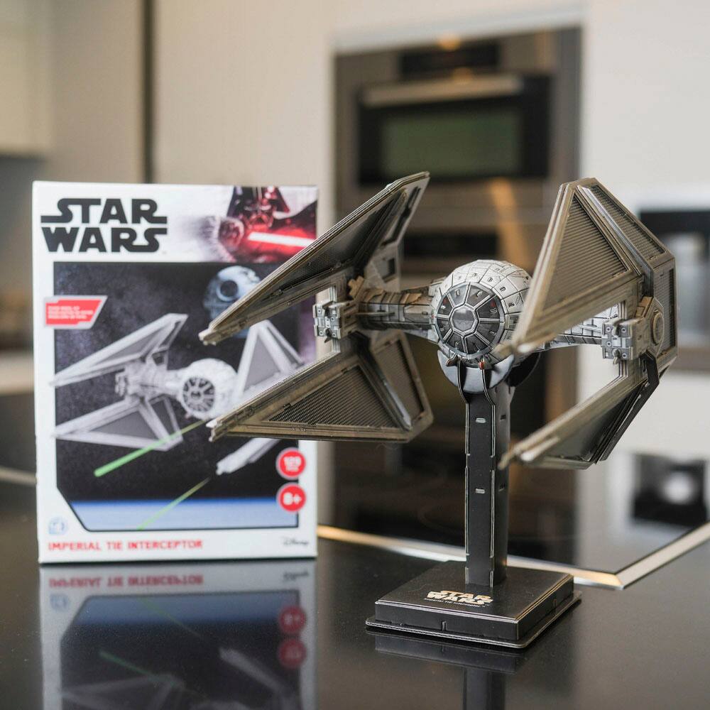 Best Buy: Star Wars 4D TIE Interceptor IN Fighter Paper Model Kit ...