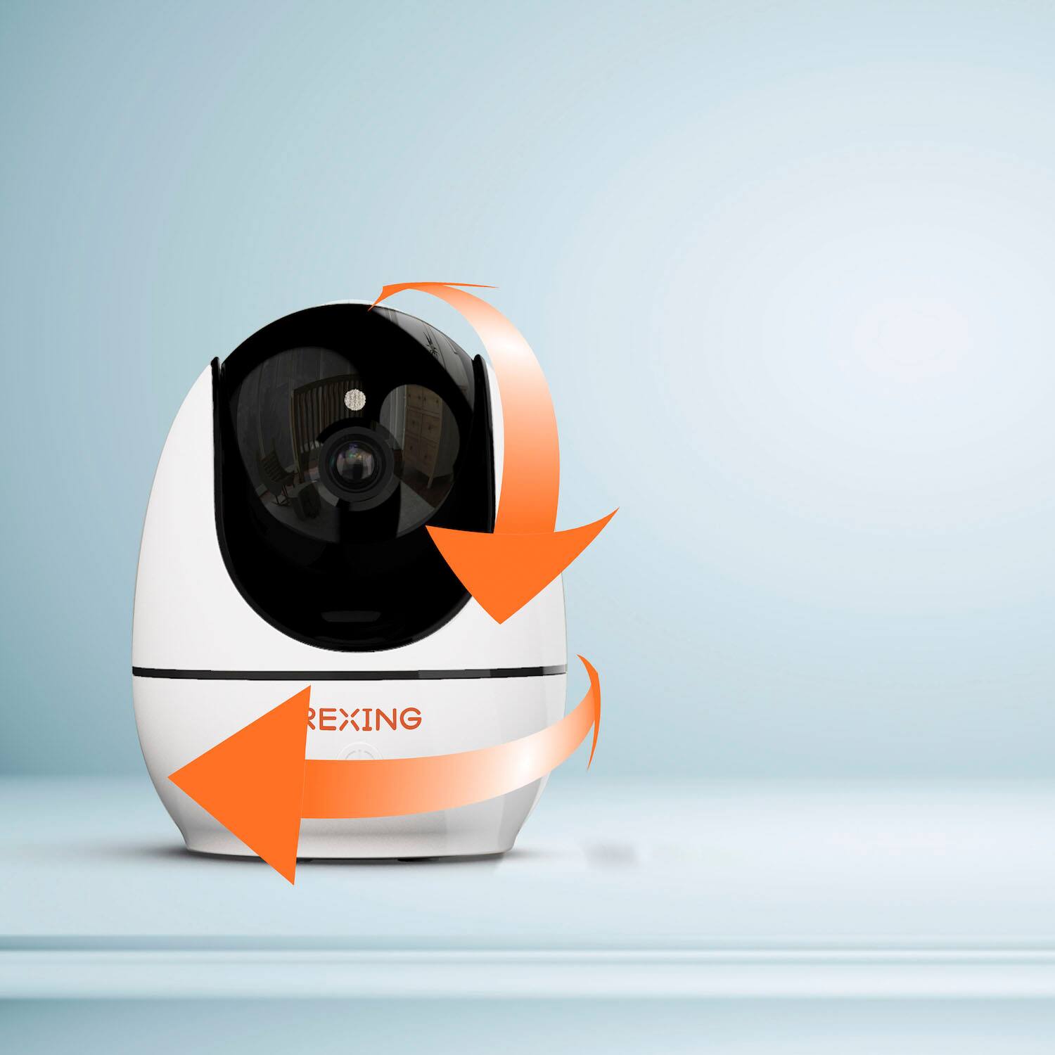 Left View: Rexing - Add-on Camera for BM1 Baby Monitor w/ Recording Capabilities 720p Video/Audio - White