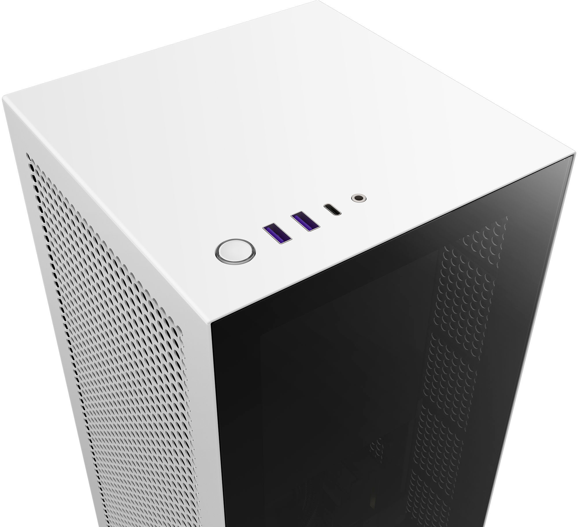 NZXT H1 SFF Mini ITX Mini Tower Case with PSU, AIO, Fan Controller and PCIE  Extender White CS-H11BW-US - Best Buy