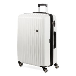 SwissGear - Energie 28" Expandable Spinner Suitcase - White - Front_Zoom
