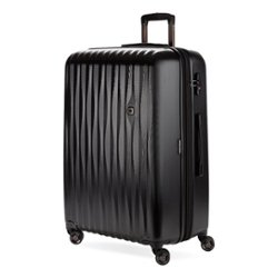 SwissGear - Energie 28" Expandable Spinner Suitcase - Black - Front_Zoom