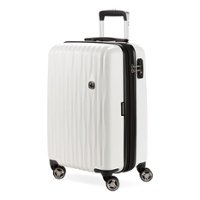 SwissGear - Energie 23" Carry On Spinner Suitcase with USB - White - Front_Zoom