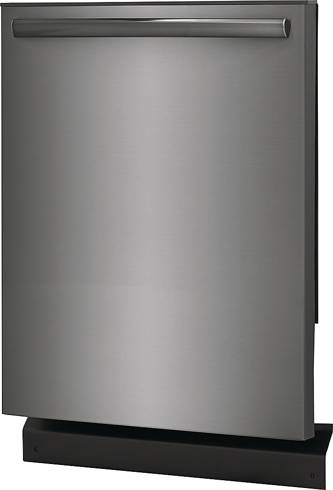 Angle View: Frigidaire - Gallery 24" Built-In Dishwasher, 52dba - Black Stainless Steel