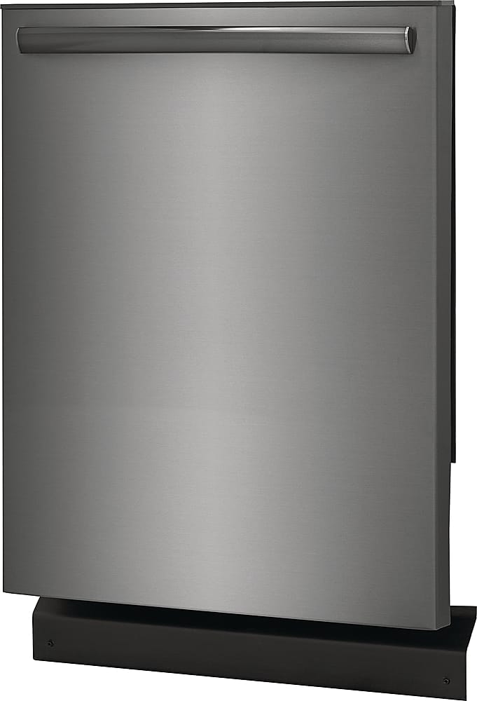 Angle. Frigidaire - Gallery 24" Built-In Dishwasher, 52dba - Black Stainless Steel.