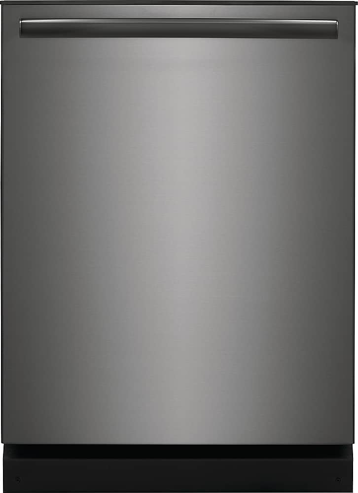 Front. Frigidaire - Gallery 24" Built-In Dishwasher, 52dba - Black Stainless Steel.