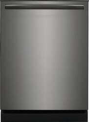Frigidaire - Gallery 24" Built-In Dishwasher with MaxBoost Dry Technology, 52dba - Black Stainless Steel - Front_Zoom