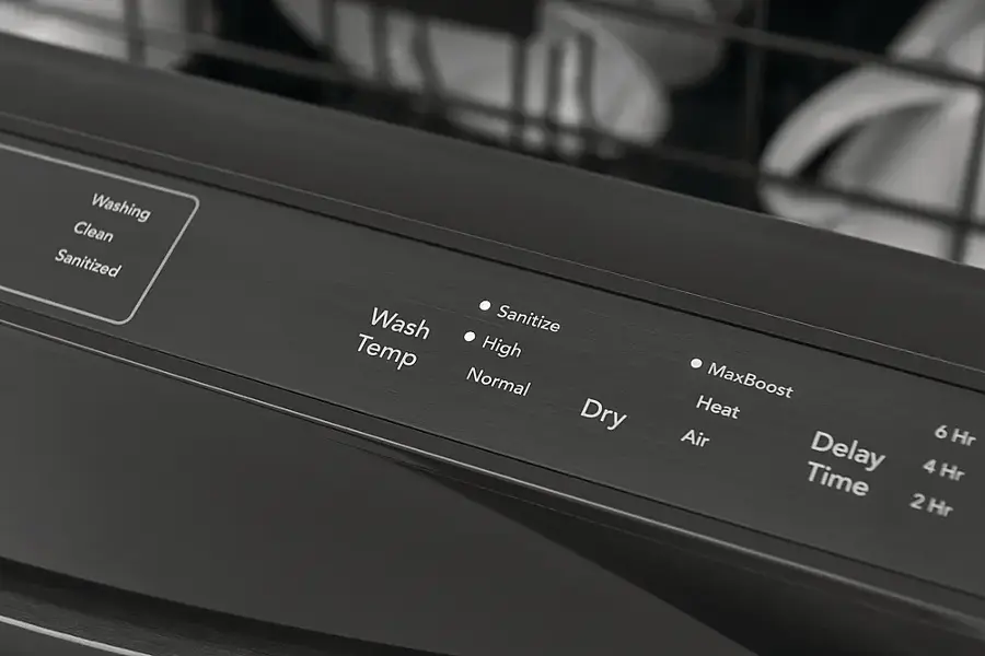 Alt View 13. Frigidaire - Gallery 24" Built-In Dishwasher, 52dba - Black Stainless Steel.