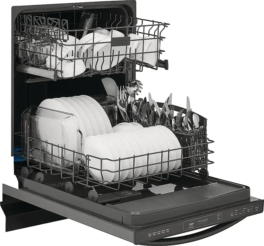 Alt View 14. Frigidaire - Gallery 24" Built-In Dishwasher, 52dba - Black Stainless Steel.