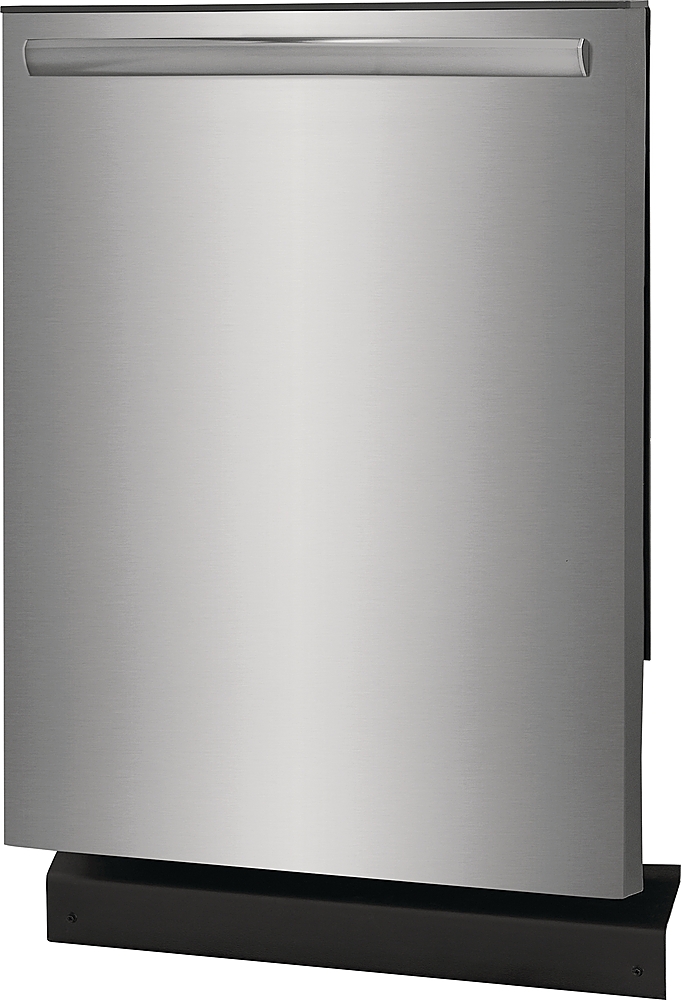 Angle View: Samsung - 18" Compact Top Control Built-in Dishwasher with Stainless Steel Tub, 46 dBA - Stainless Steel