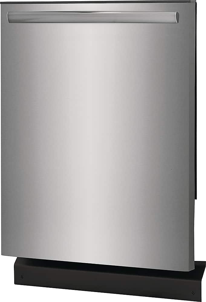 Angle. Frigidaire - Gallery 24" Built-In Dishwasher, 52dba - Stainless Steel.