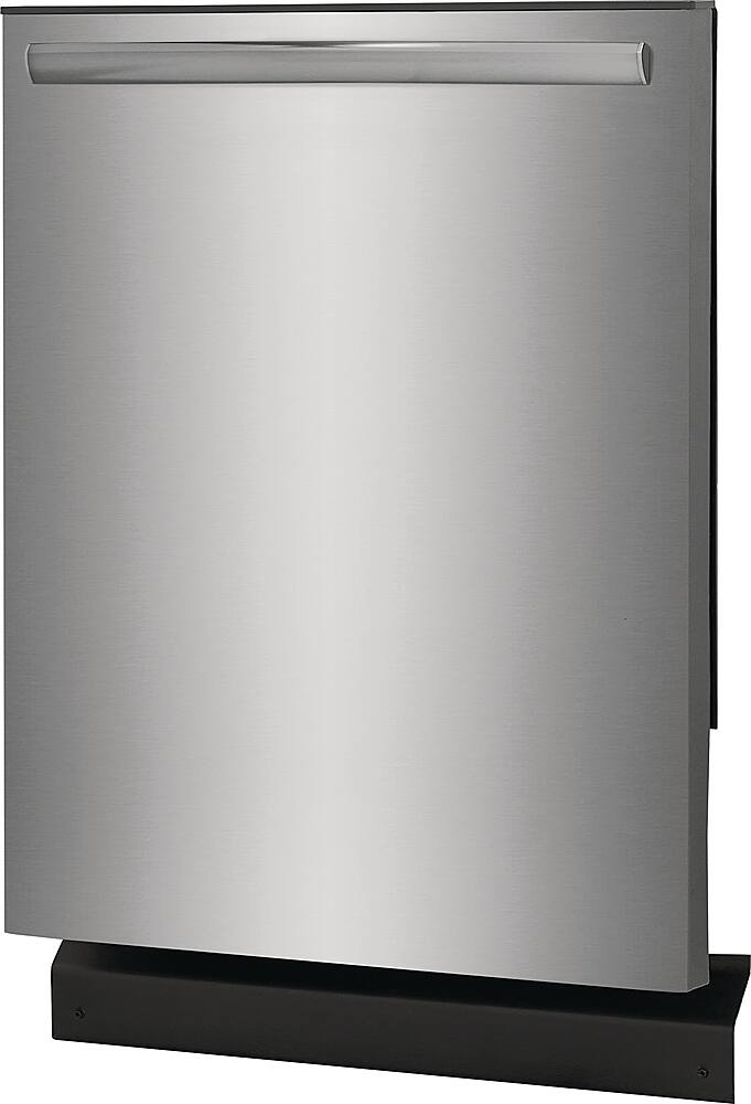 Angle. Frigidaire - Gallery 24" Built-In Dishwasher, 52dba - Stainless Steel.