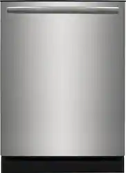 Frigidaire - Gallery 24" Built-In Dishwasher with MaxBoost Dry Technology, 52dba - Stainless Steel - Front_Zoom