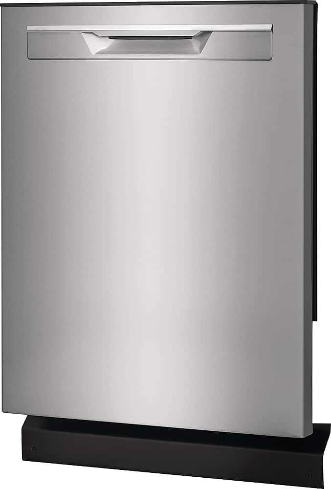 Angle. Frigidaire - Gallery 24" Built-In Dishwasher, 52dba - Stainless Steel.