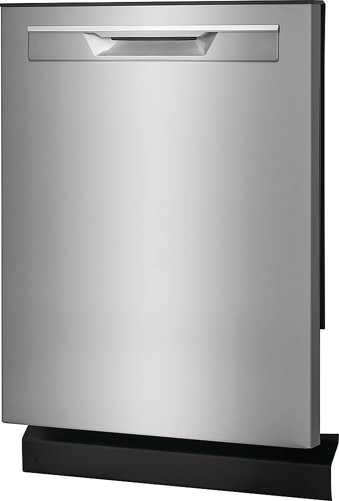 Angle. Frigidaire - Gallery 24" Built-In Dishwasher, 52dba - Stainless Steel.