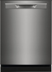 Frigidaire - Gallery 24" Built-In Dishwasher, 49dba - Black Stainless Steel - Front_Zoom