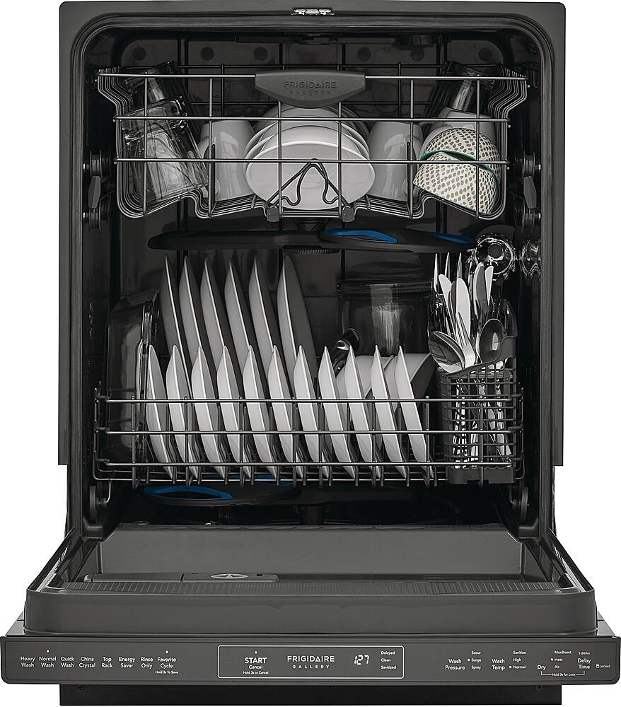Alt View 11. Frigidaire - Gallery 24" Built-In Dishwasher, 49dba - Black Stainless Steel.