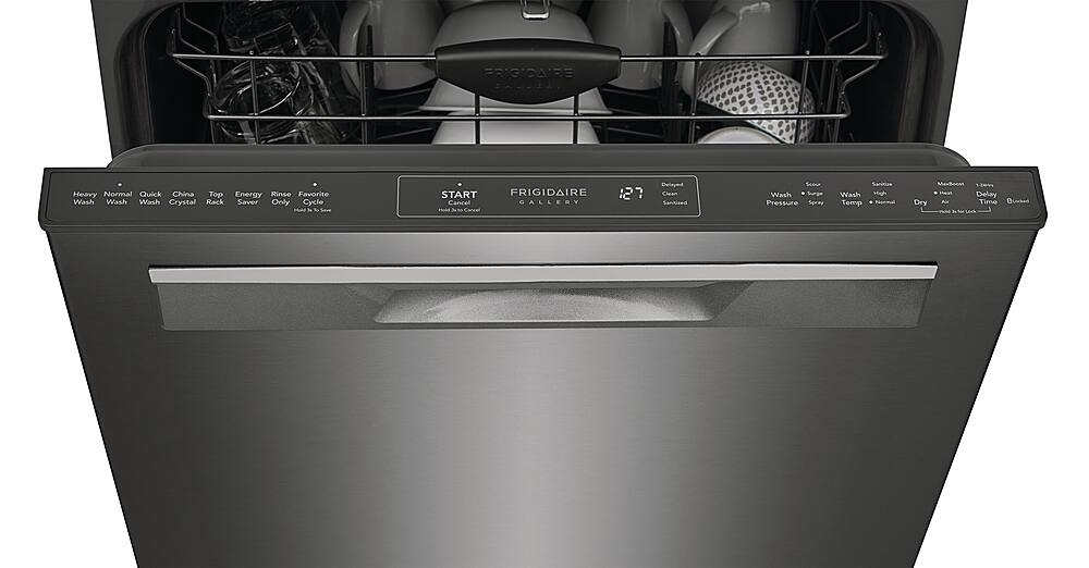 Alt View 12. Frigidaire - Gallery 24" Built-In Dishwasher, 49dba - Black Stainless Steel.