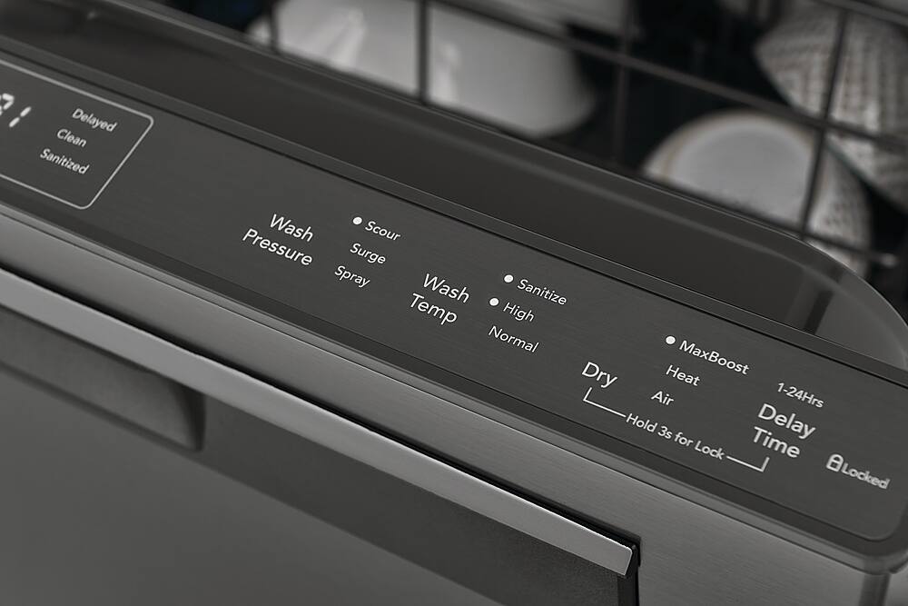 Alt View 13. Frigidaire - Gallery 24" Built-In Dishwasher, 49dba - Black Stainless Steel.