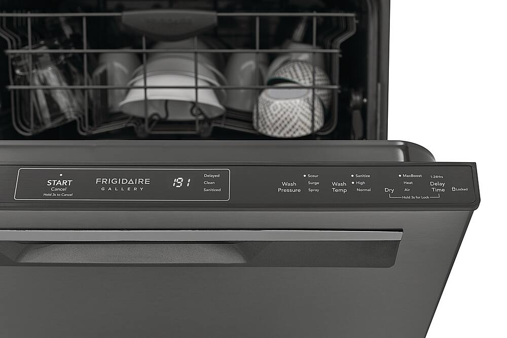 Alt View 14. Frigidaire - Gallery 24" Built-In Dishwasher, 49dba - Black Stainless Steel.