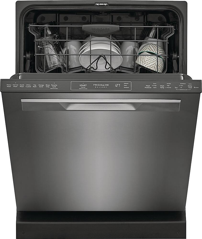 Alt View 1. Frigidaire - Gallery 24" Built-In Dishwasher, 49dba - Black Stainless Steel.