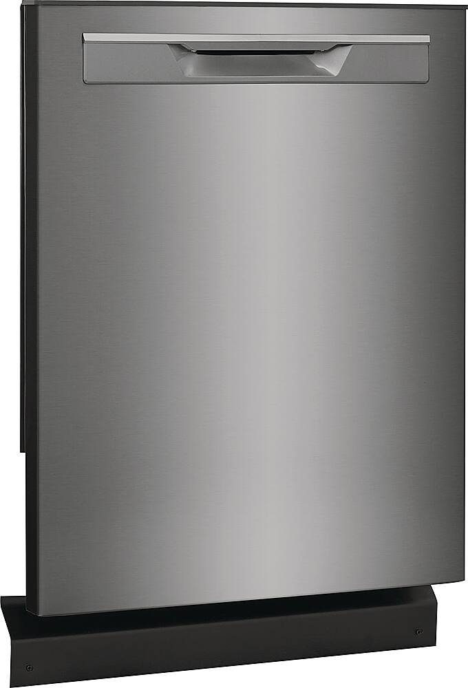 Left. Frigidaire - Gallery 24" Built-In Dishwasher, 49dba - Black Stainless Steel.