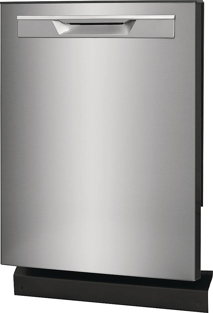 Angle. Frigidaire - Gallery 24" Built-In Dishwasher, 49dba - Stainless Steel.