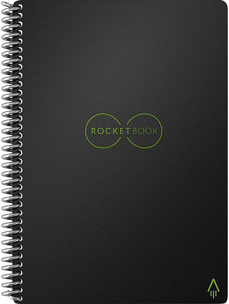 Alt View 11. Rocketbook - Core Smart Reusable Notebook Dot-Grid 6" x 8.8" - Infinity Black.