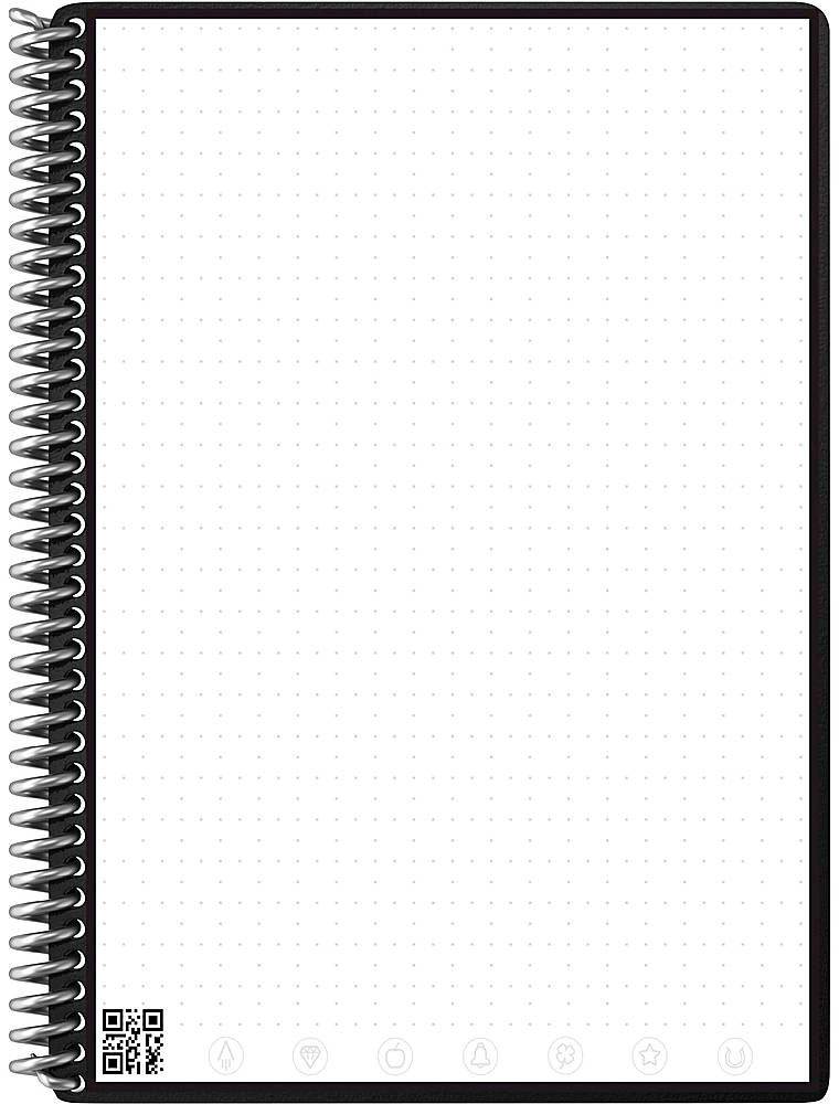 Rocketbook Core Smart Reusable Letter Size Notebook 8 12 x 11 1 Subject  Line Ruled 16 Sheets Black - Office Depot