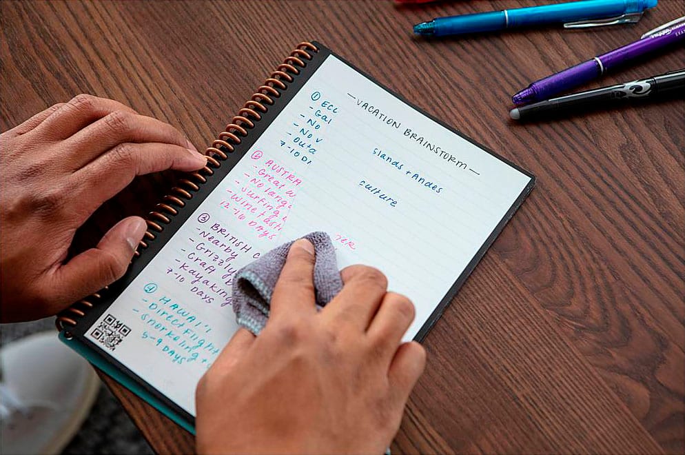 Alt View 13. Rocketbook - Core Smart Reusable Notebook Dot-Grid 6" x 8.8" - Infinity Black.