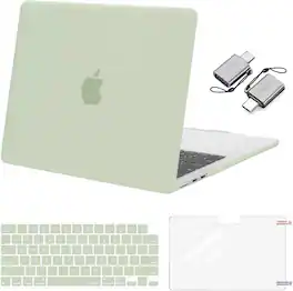 mosiso - Case for MacBook Air 13 inch M5 M4 M3 M2 A3449 A3240 A3113 A2681 (2022-2026) - Sage Green