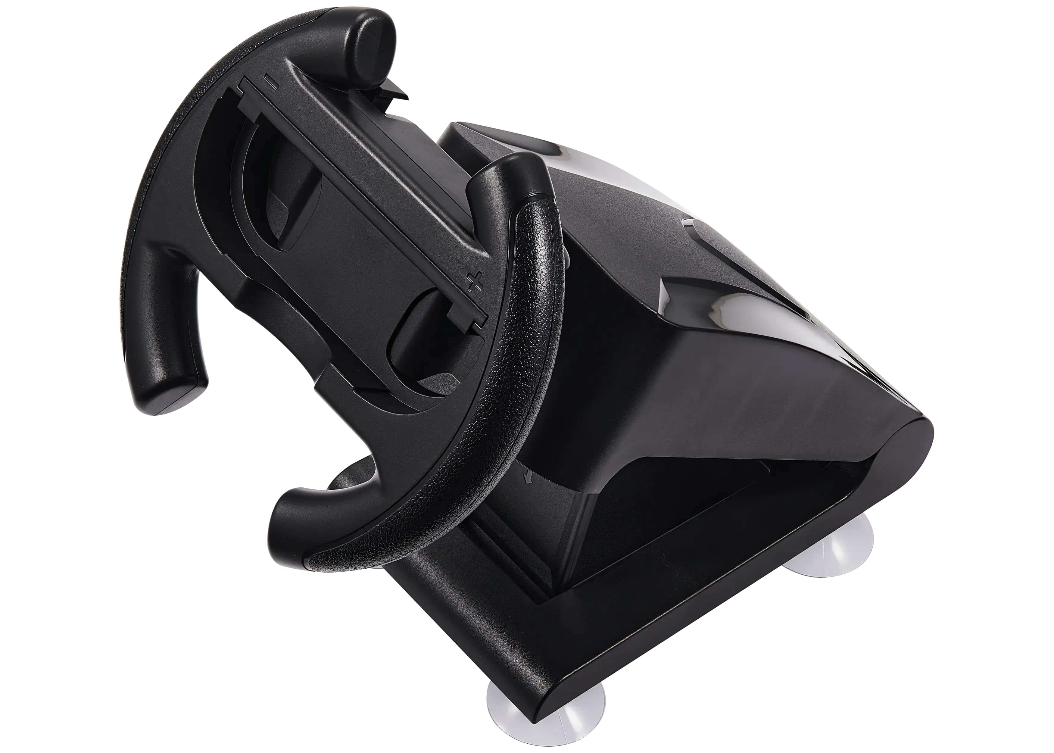 Alt View 1. KJH - Joy-Con Controller Racing Steering Wheel Compatible For Nintendo Switch 1 & Nintendo Switch 2 - Black.