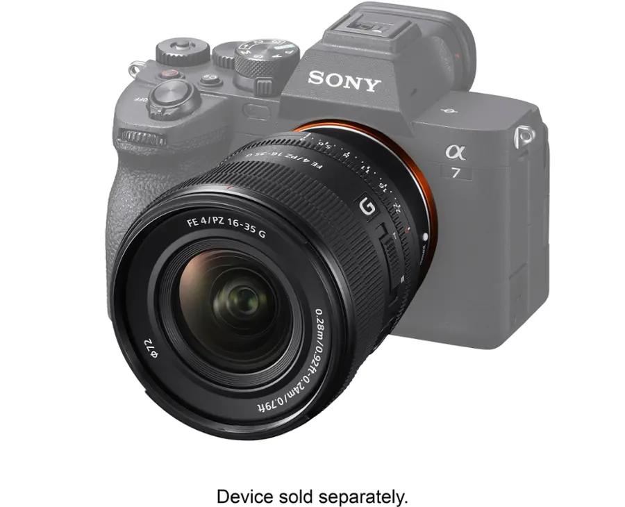 Alt View 16. Sony - Alpha FE PZ 16-35mm F4 G full-frame constant-aperture wide-angle power zoom G Lens - Black.