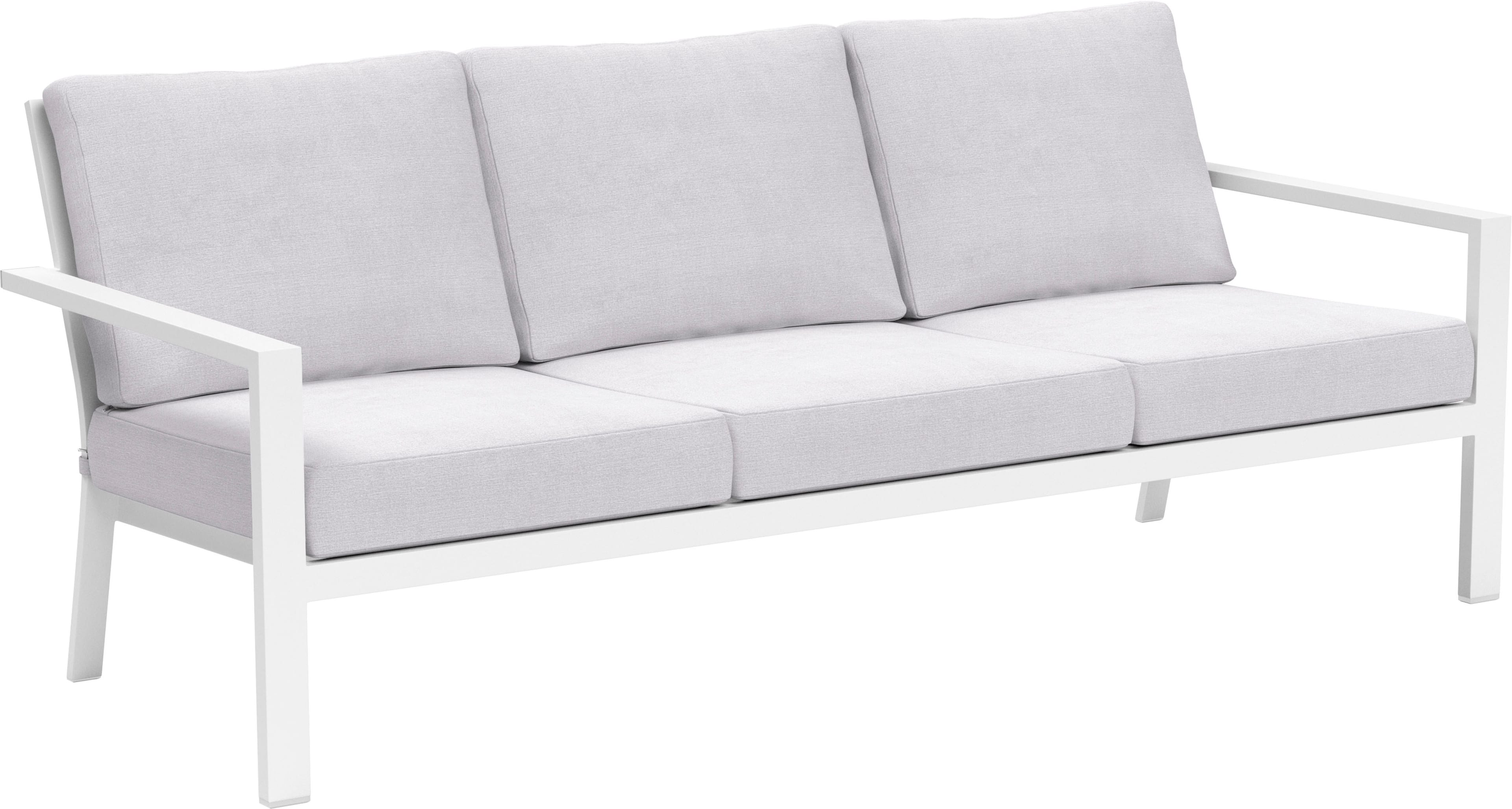 Angle View: Yardbird® - Luna Outdoor Sofa - Silver