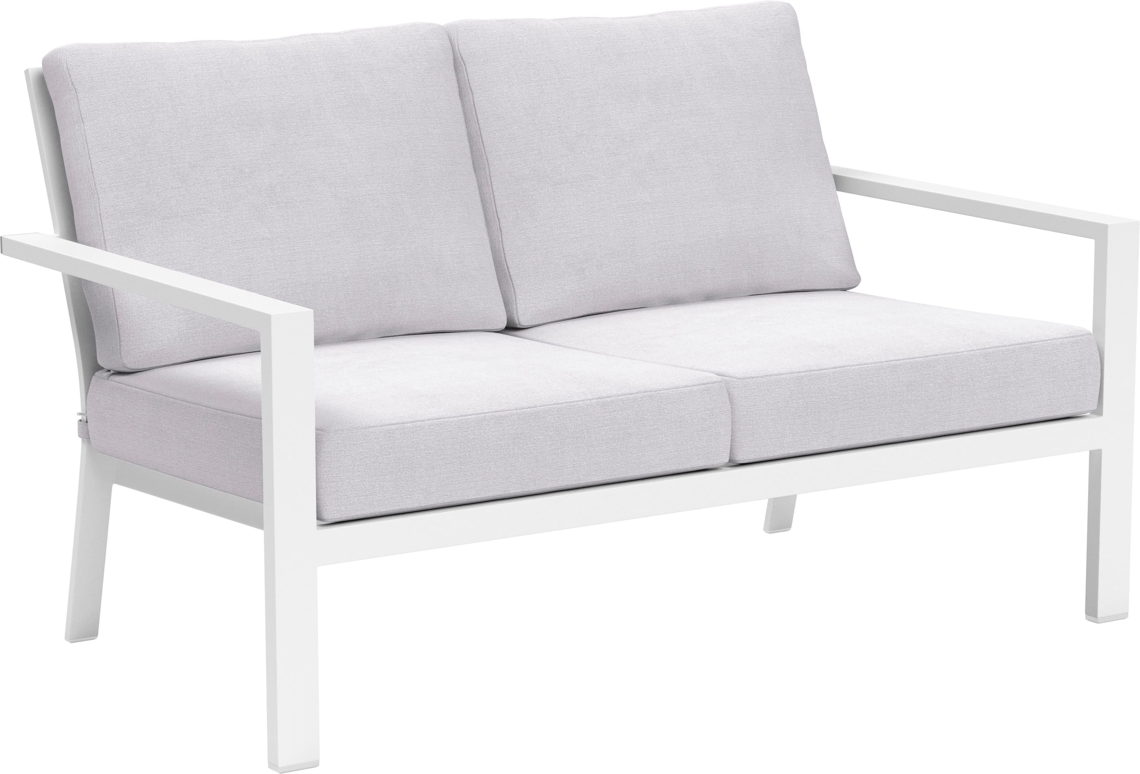 Angle View: Yardbird® - Luna Outdoor Loveseat - Silver