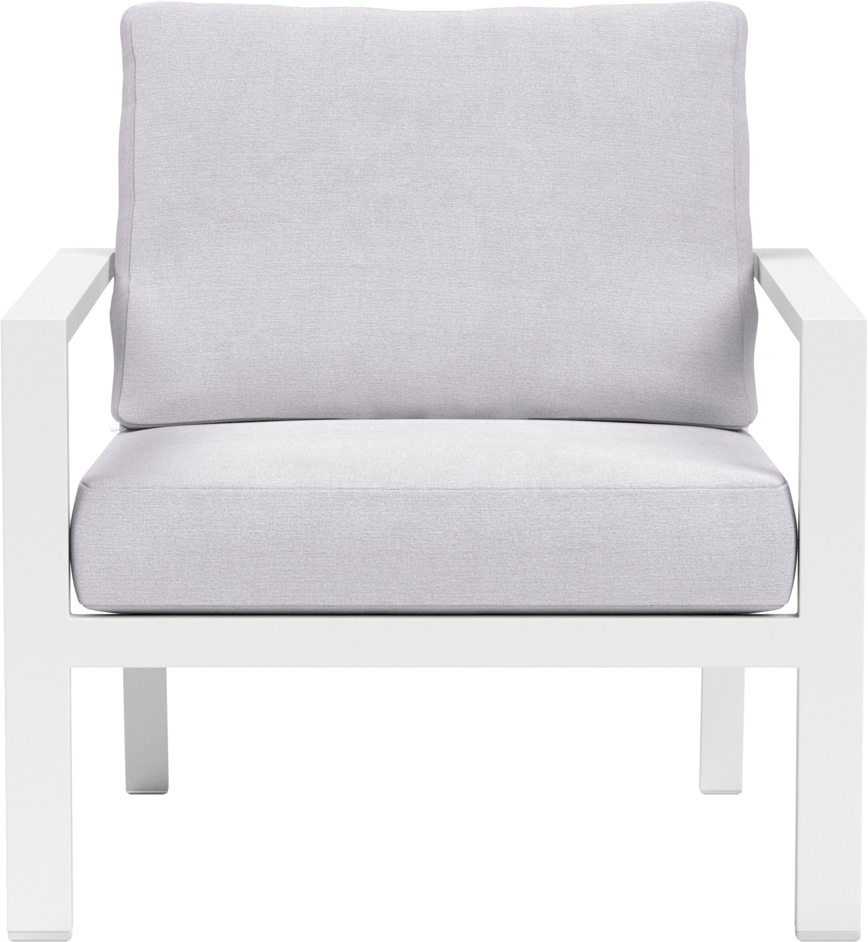 Best Buy Yardbird® Luna Fixed Arm Chair Silver LU120SIL