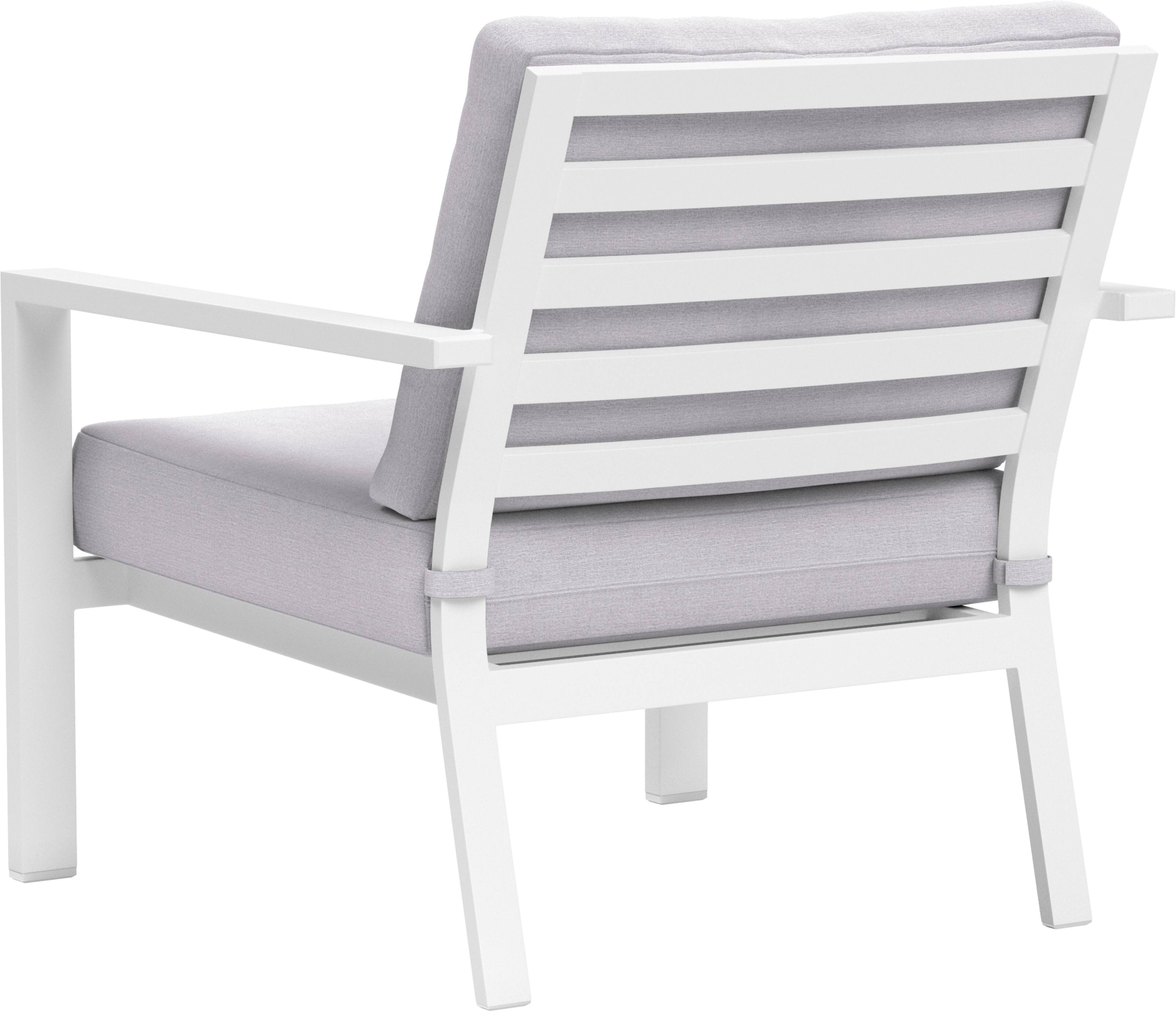 Best Buy Yardbird® Luna Fixed Arm Chair Silver LU120SIL