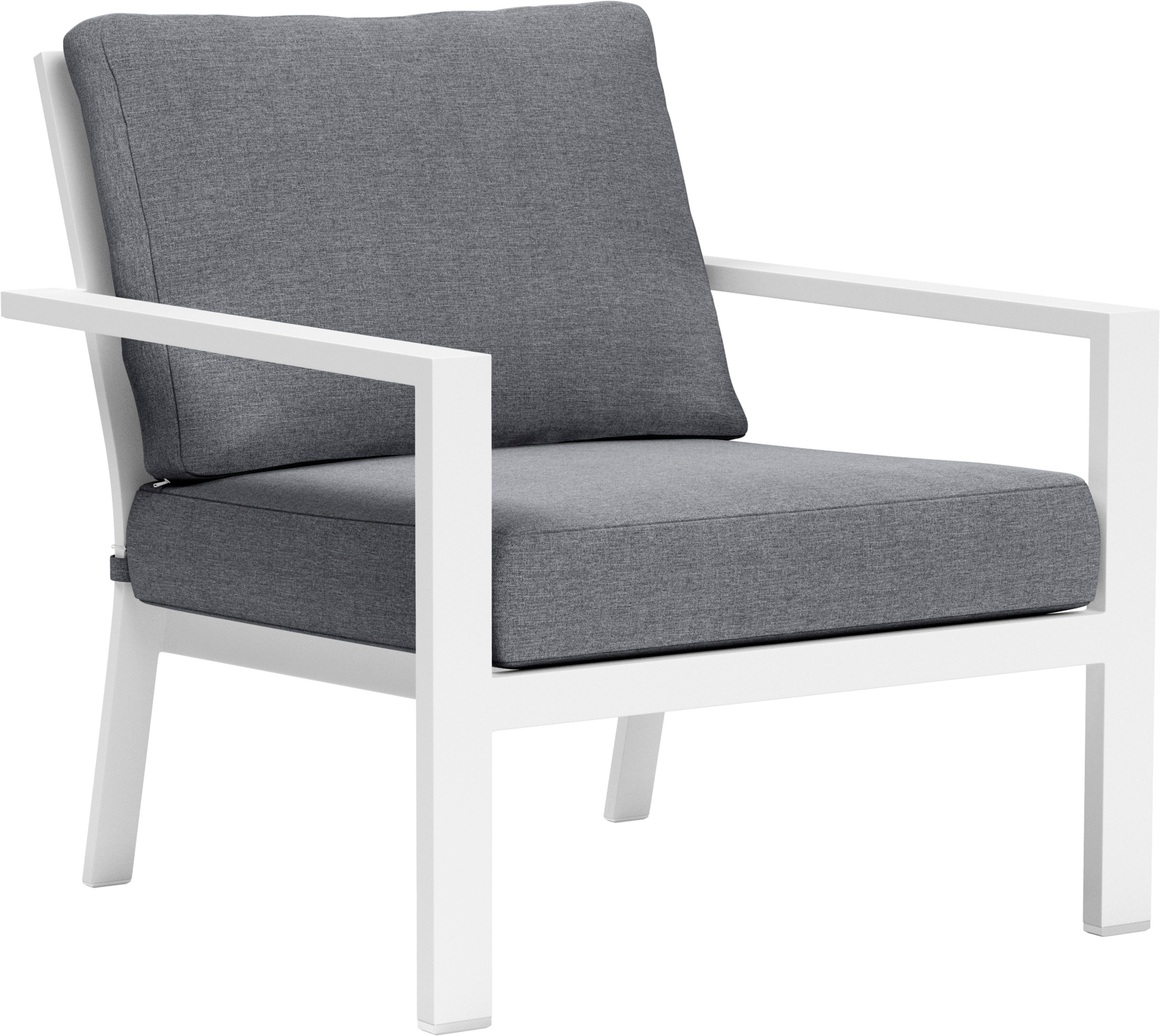 Angle View: Yardbird® - Luna Fixed Arm Chair - Slate