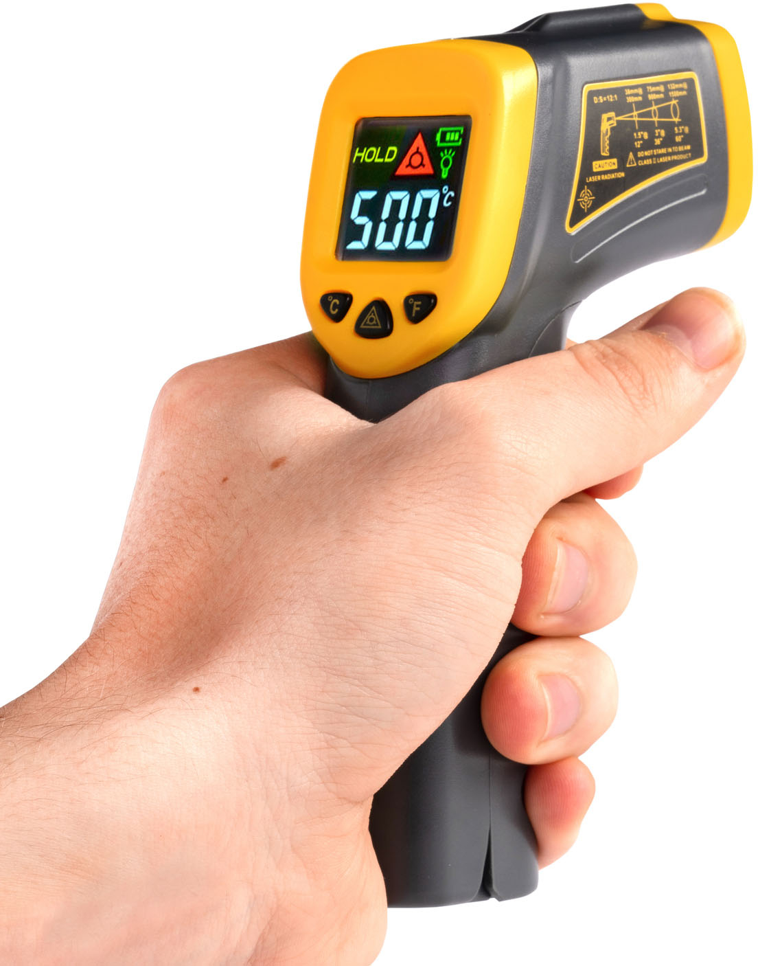 XinJiaYi Infrared Thermometer (Not for Human), Laser Temperature Gun for  Pizza Oven, Non-Contact Laser Thermometer Gun for Cooking/BBQ/Grill/HVAC