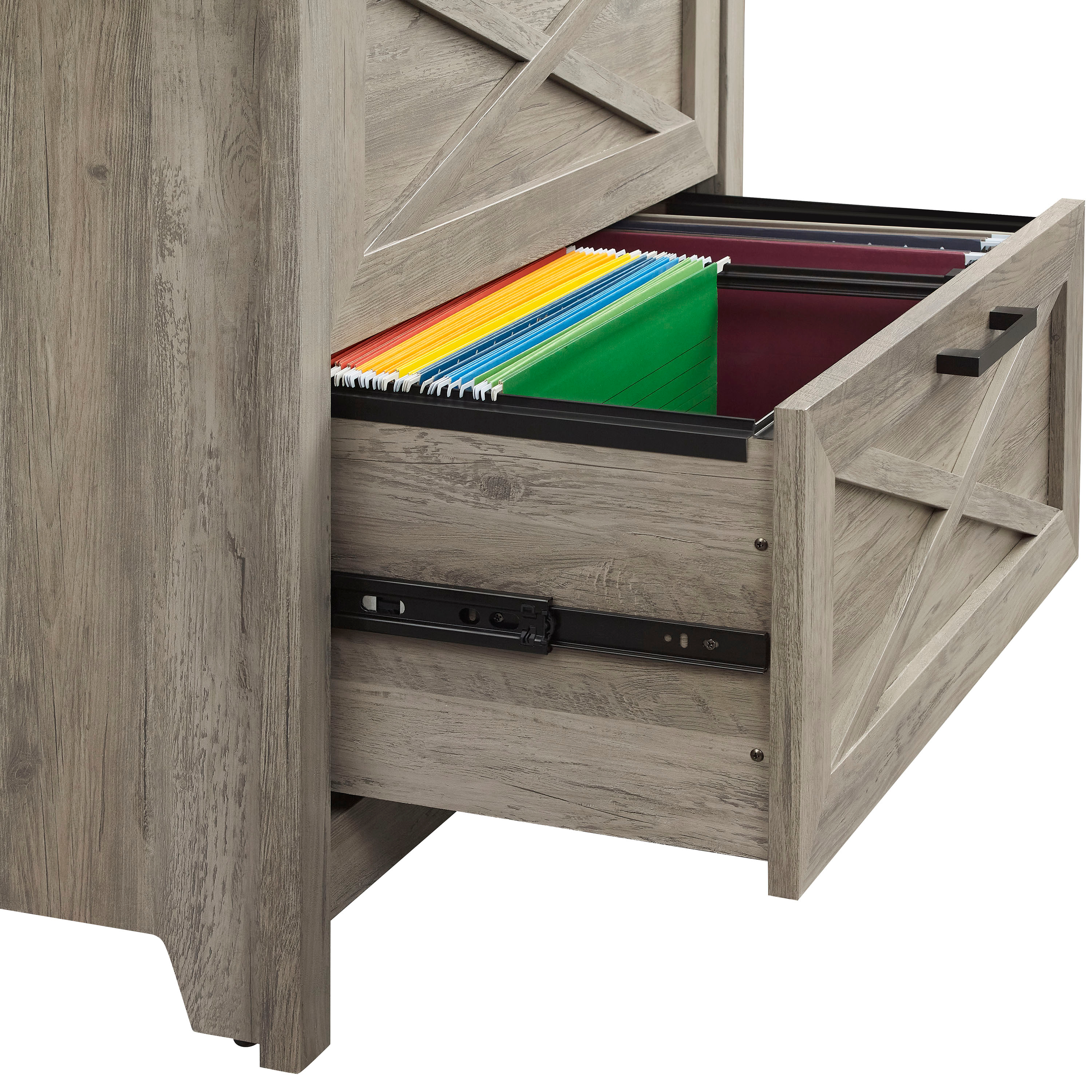 Insignia - 2-Drawer File Cabinet - Dark Oak