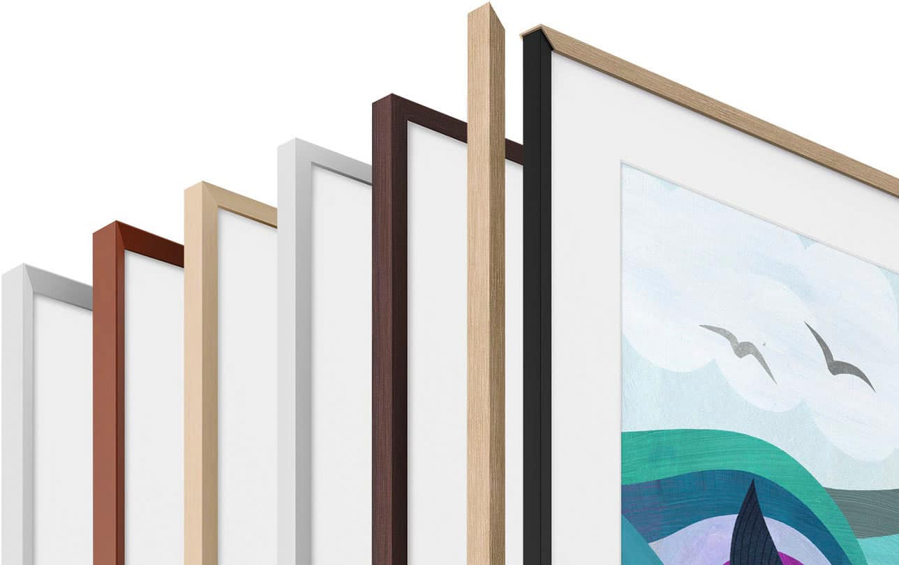 Alt View 20. Samsung - 50" Class The Frame QLED 4K UHD Smart Tizen TV - Charcoal Black.