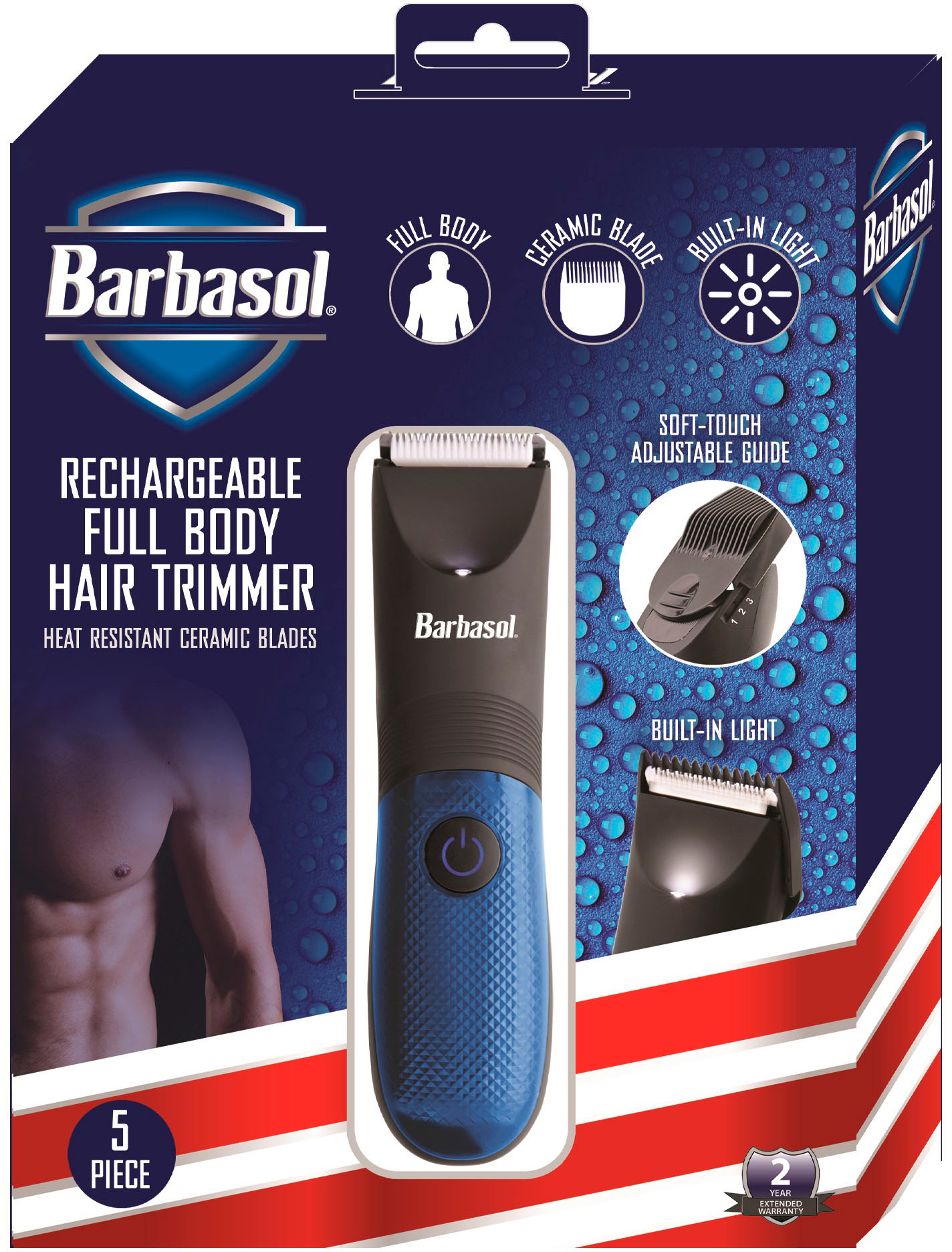 Barbasol Total Body Groomer with Ceramic Blades Black CBT1-8002-BLK - Best  Buy
