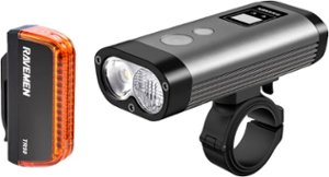 RAVEMEN - LS25 PR1200 + TR50 Dual LED Light Set - Black/Red - Front_Zoom