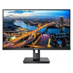 Philips - 243B1 23.8" IPS LCD FHD Monitor (USB-C) - Black - Front_Zoom