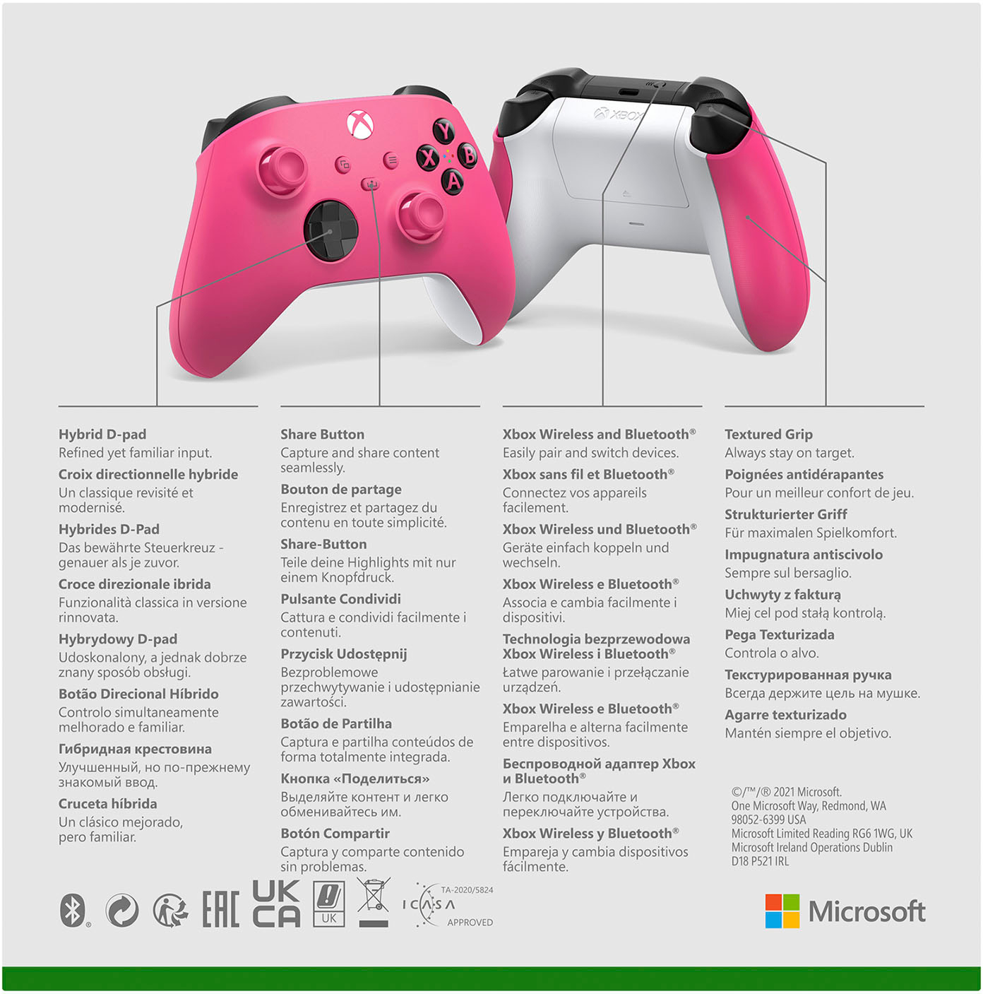 superávit Goma Licuar Microsoft Xbox Wireless Controller for Xbox Series X, Xbox Series S, Xbox  One, Windows Devices Deep Pink QAU-00082 - Best Buy