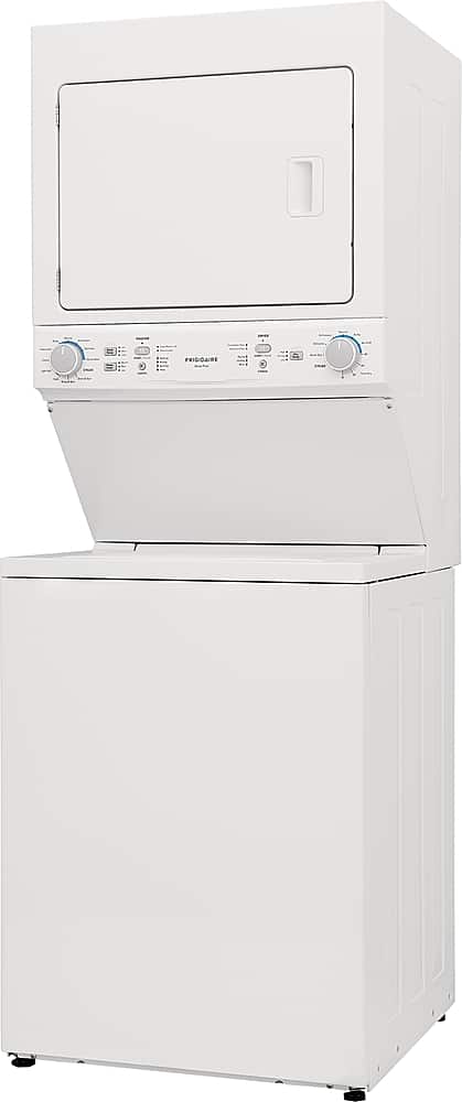 Angle. Frigidaire - 3.9 Cu. Ft Washer and 5.5 Cu. Ft. Electric Dryer Laundry Center with Long Vent - White.
