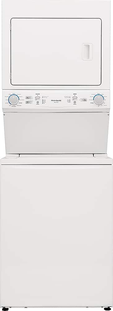 Front. Frigidaire - 3.9 Cu. Ft Washer and 5.5 Cu. Ft. Electric Dryer Laundry Center with Long Vent - White.
