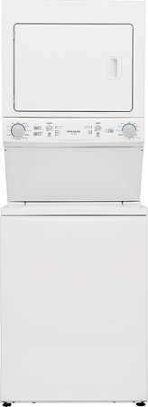 Frigidaire - 3.9 Cu. Ft Washer and 5.5 Cu. Ft. Electric Dryer Laundry Center with Long Vent - White