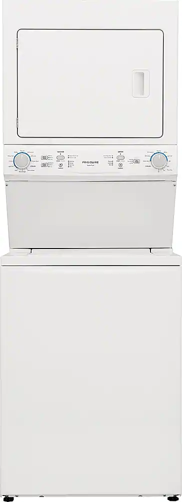 Frigidaire - 3.9 Cu. Ft Washer and 5.5 Cu. Ft. Electric Dryer Laundry Center with Long Vent - White